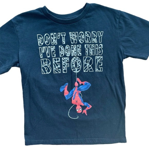 Marvel Spider-Man  Boys Graphic Tee Shirt Size 7-8 - Picture 1 of 4